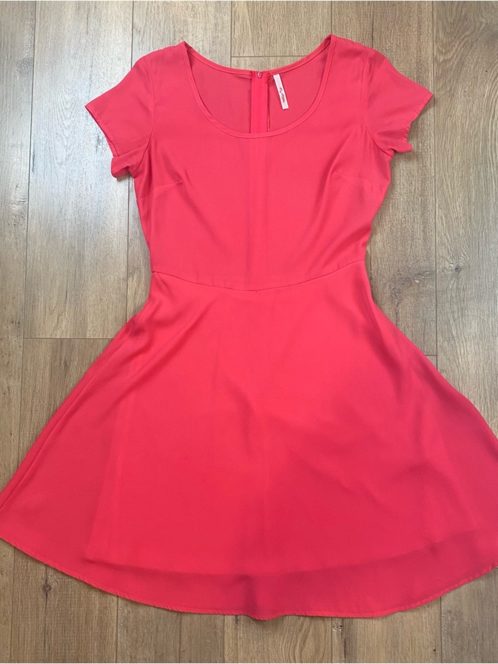 My Story Coral Pink Skater Dress